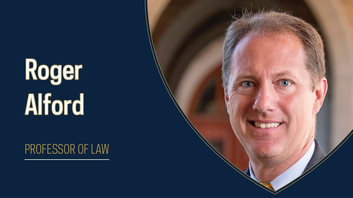 Major Development: Roger Alford to DOJ